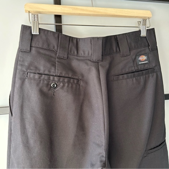 [30x30] Men’s Dickies Black Skateboard Flex Wide Leg Cargo Pants Jamie Foy - Picture 9 of 16